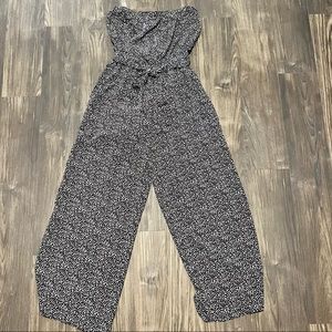 Boutique B/W Strapless Jumpsuit - Size M